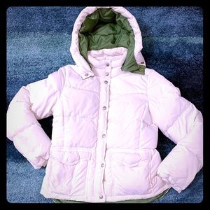 J Crew White Puffer Jacket